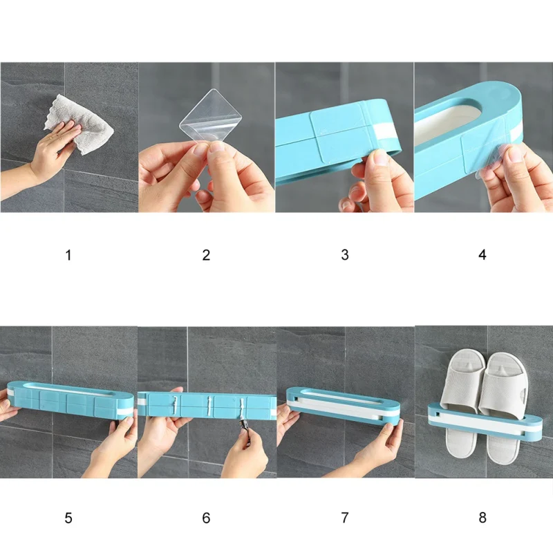 3 в 1 держатель для тапочек настенный тип бытовой пробойник Бесплатная стойка
