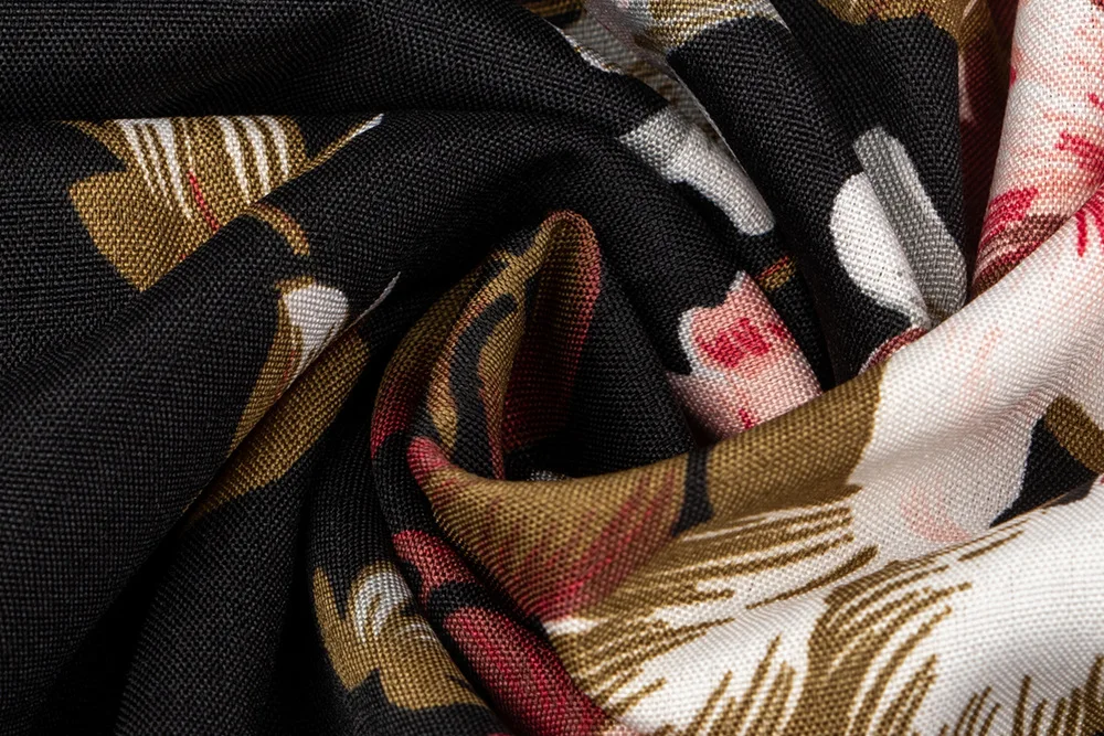 

Black Floral Slim Dress Women's Clothing Fashion Casual Autumn Dress Bow Tie Long Sleeves Sexy Dress Women Vestido De Mujer New