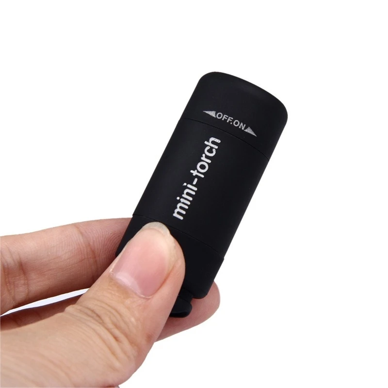 

Muitifuntional Outdoor Waterproof USB Charging LED Mini Pocket Flash Light Key Chain