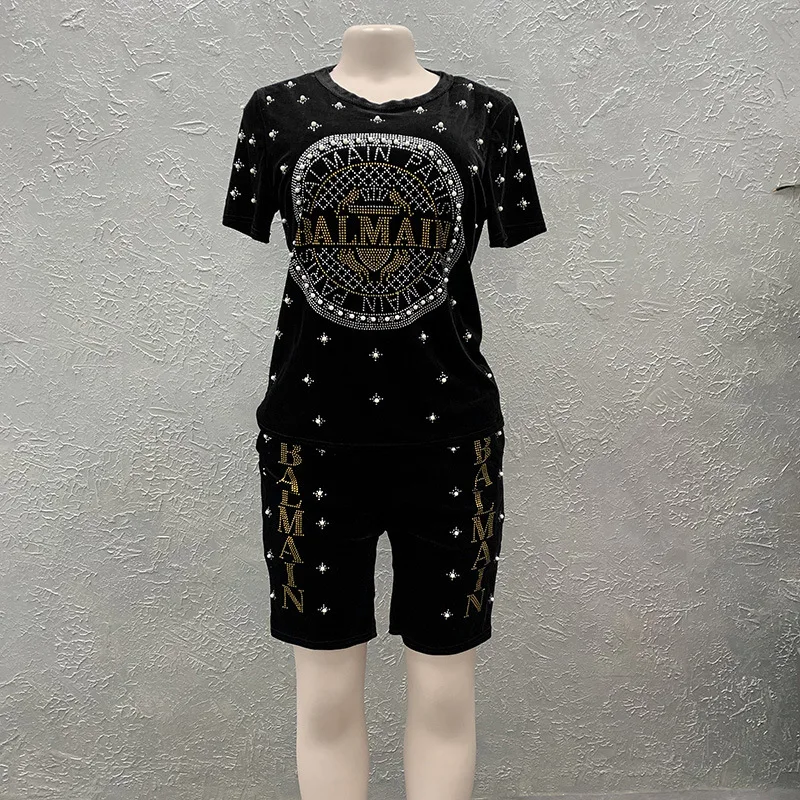 Комплект из 2 предметов женская одежда бархатный топ юбка миди Осень-зима Дашики