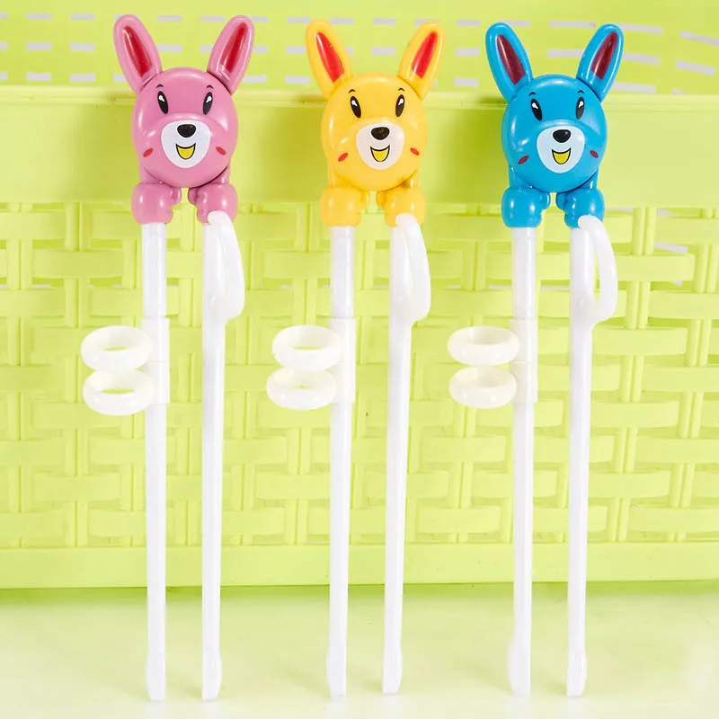 Palillos de aprendizaje de dibujos animados para ni&ntilde;os, vajilla port&aacute;til de entrenamiento para aprendices, iluminaci&oacute;n para beb&eacute;s, ayudante de alimentaci&oacute;n para ni&ntilde;os-0