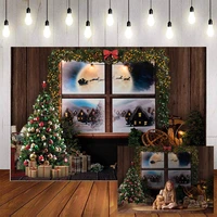 photography background backdrop and floor combo set christmas tree retro fireplace christmas backdrops photo studio backdrop