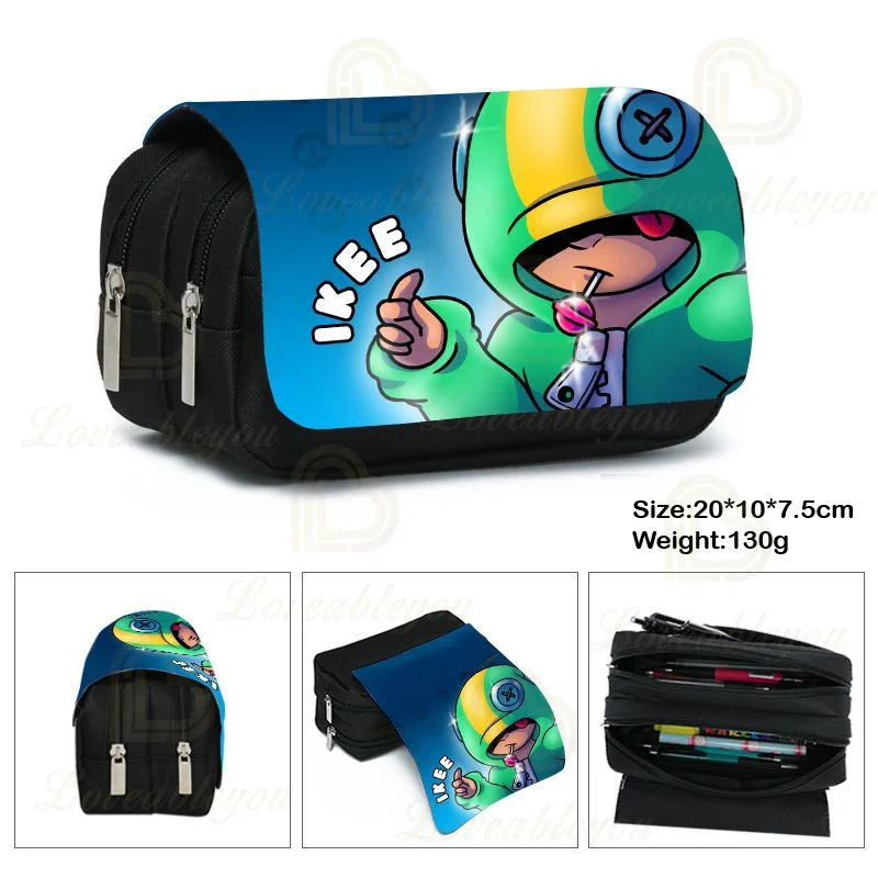 

13 Designs Large Capacity Pencil Case Kids Game School Pen Case Leon Stars Hero Supplies Pencil Bag Pencils Pouch Stationery