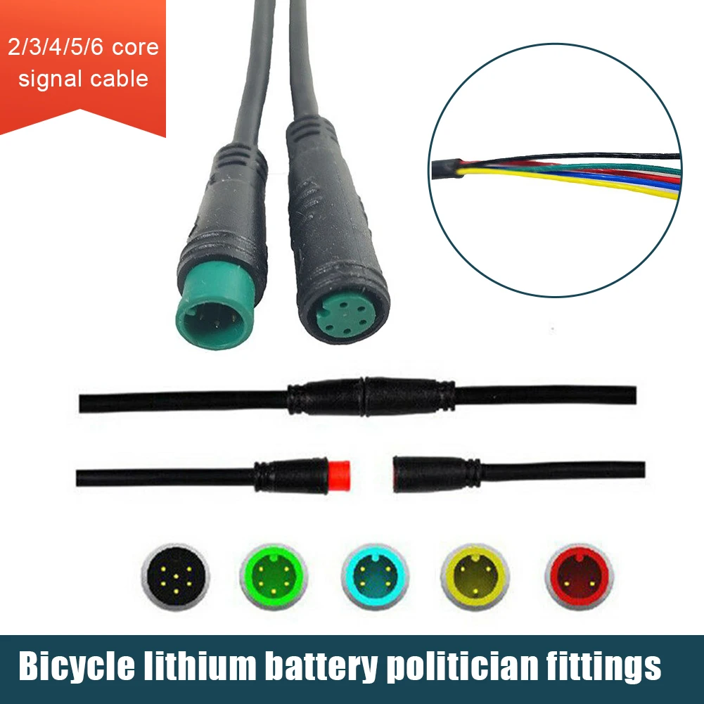 

Male Female 2 3 4 5 6 Pin Cable Julet Basic Connector Waterproof Connector For Ebike Display Cables For EBike Modified Accessory