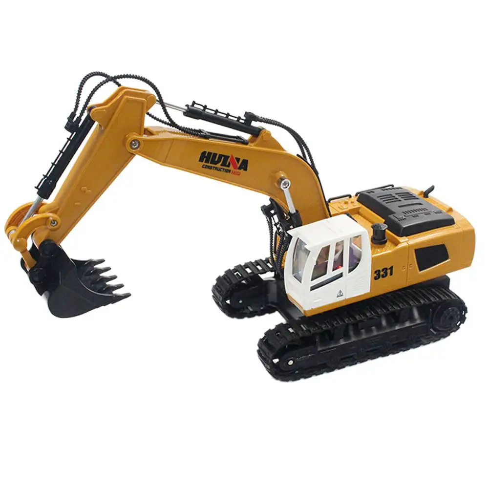 RCtown HuiNa игрушки 1331 1/16 2 4G 9CH Электрический радиоуправляемый экскаватор Инженерная