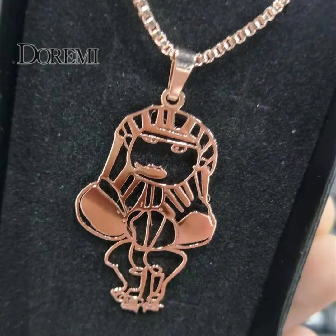 Ожерелье DOREMI из нержавеющей стали с индивидуальным рисунком для