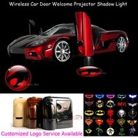 2x 3d red thundercats logo car door welcome universal wireless laser projector ghost shadow puddle led light