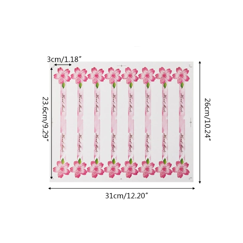 80 шт. Вишневый яичный желток четкая наклейка Полоска декор для коробки | Дом и сад