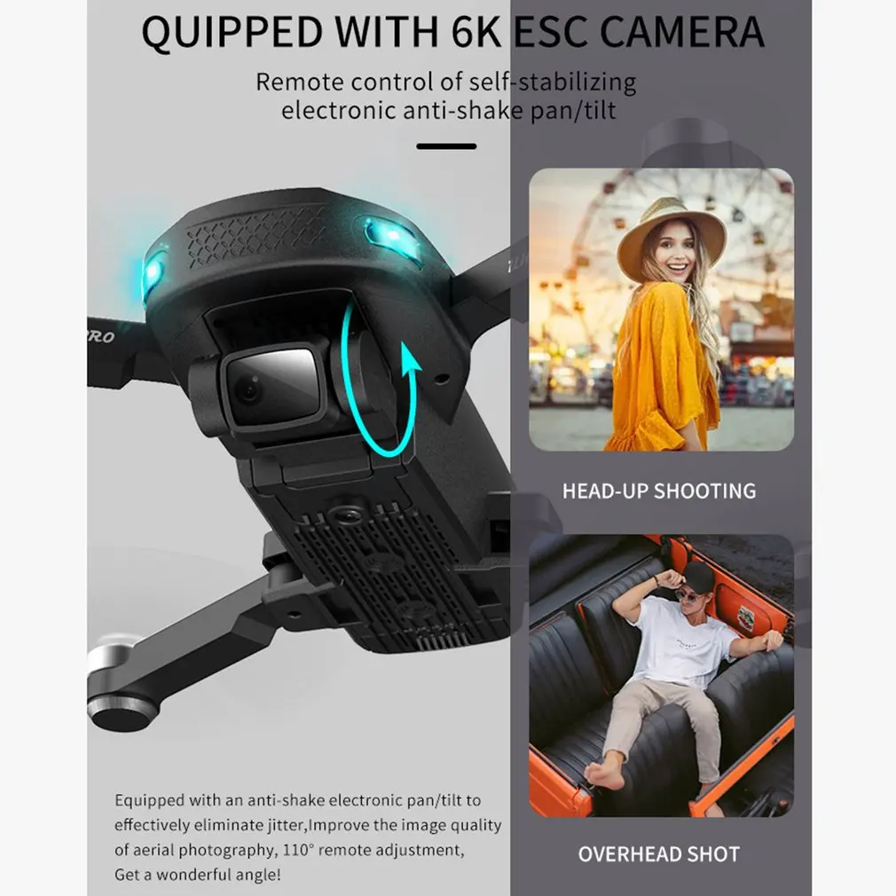 

GD93 PRO Anti-Shake Drone High Definition 5G WiFi FPV RC Drones Brushless Gift For Kids GPS Optical Flow Mode