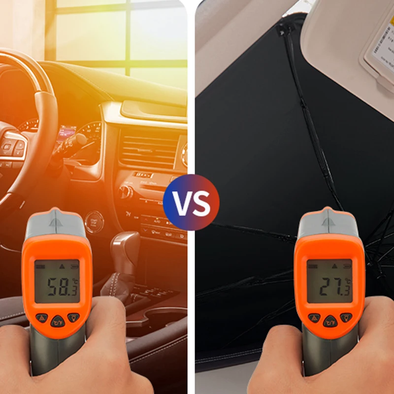 Automotive interior Car parasol Windshield Cover UV Protection Sun Shade Front Window Interior Folding umbrella | Автомобили и