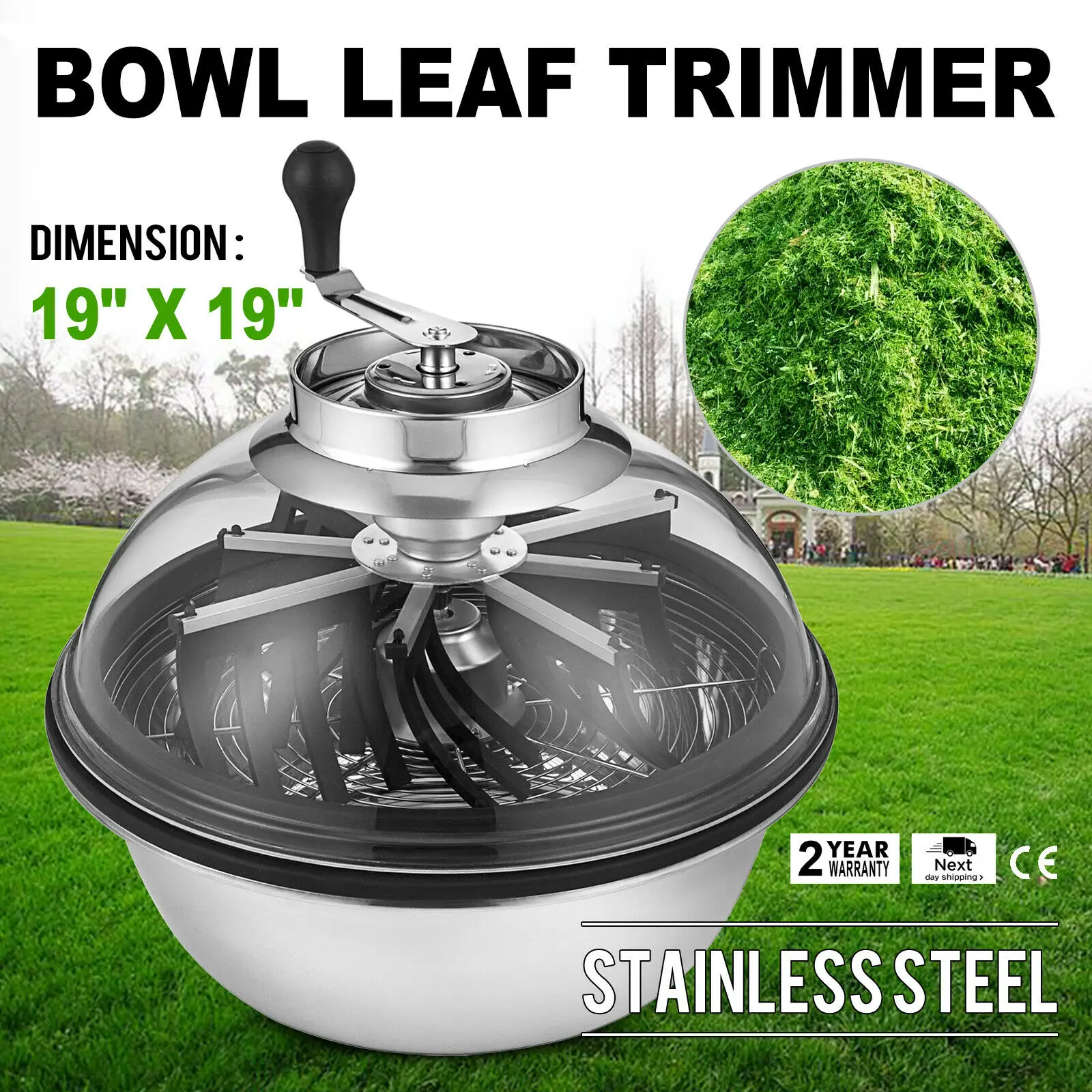 48 см ручной завод бутон чаша в форме листа триммер видимые цветы 19 &quotНержавеющая