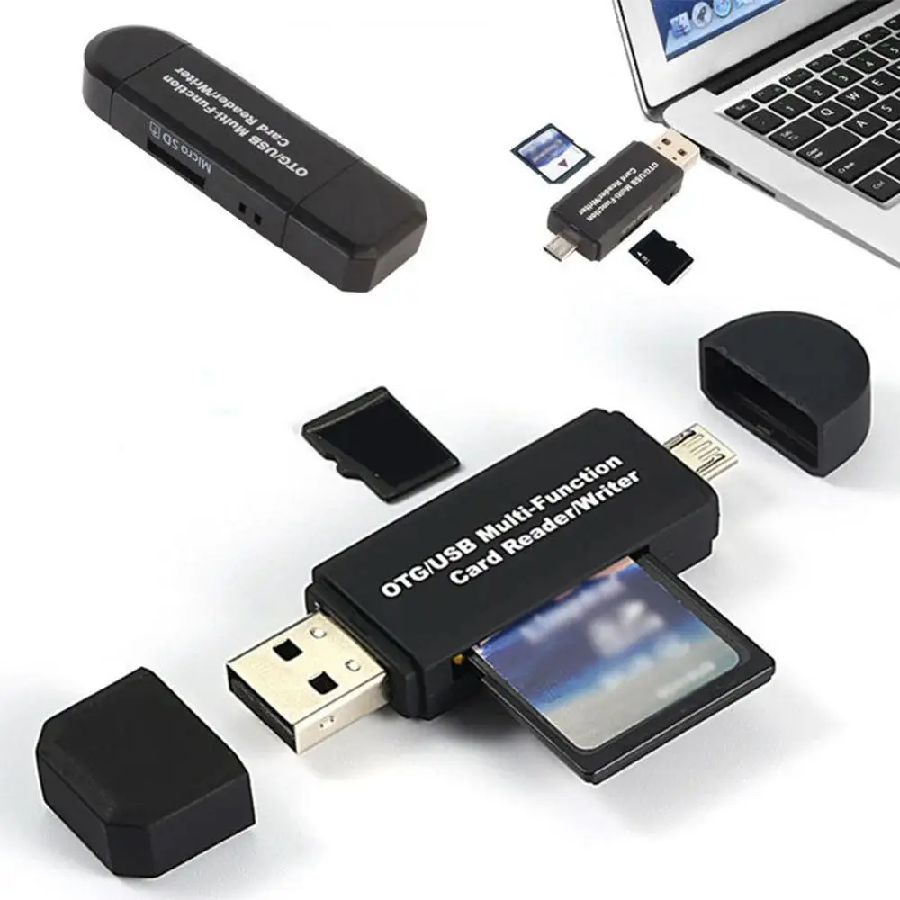 Type C и micro USB 3 в 1 OTG Кардридер высокоскоростной USB2.0 Универсальный TF/SD для Android
