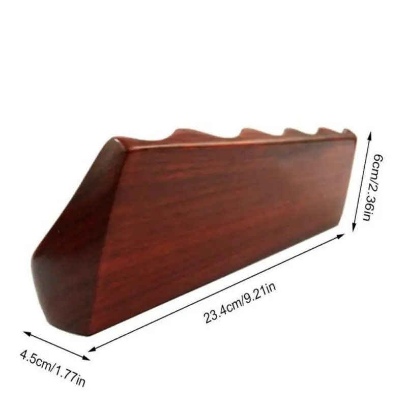 

Unique Holds 5 Pipes Solid Red Wood Tobacco/Smoking Pipe Stand/Rack/Holder Gift New