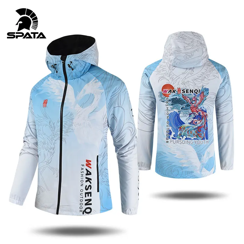 SPATA 2021 Новая мужская ветровка водонепроницаемая термальная дышащая толстовка с