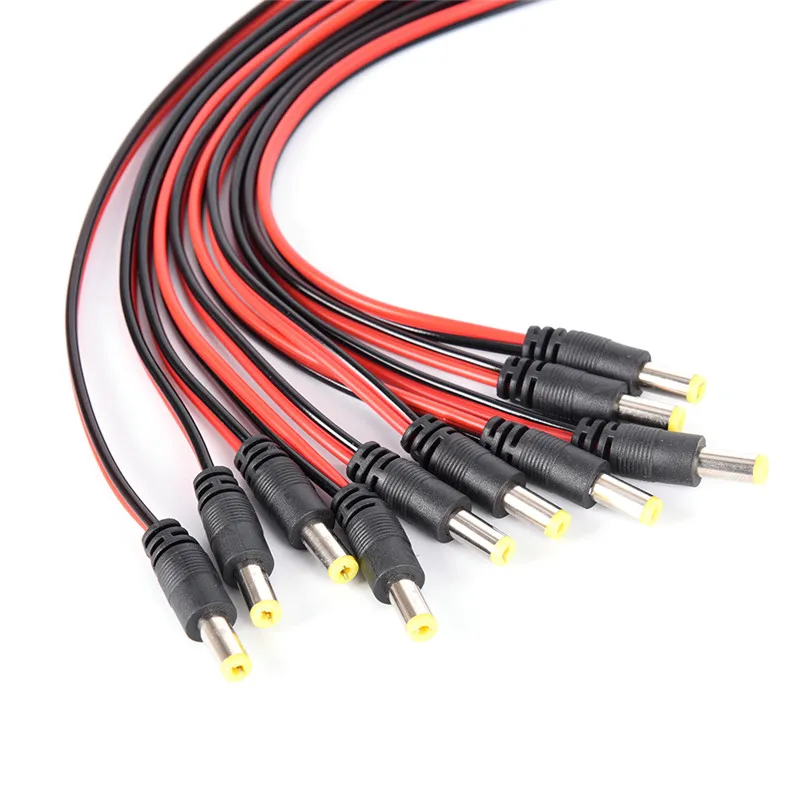 

12V DC Power 5,5x2,1mm Pigtail штекер кабеля CCTV камера светодиодные фонари