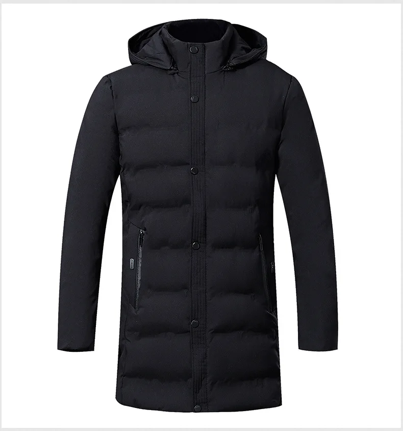 New Men's Winter Jacket High Quality Thick Winter Middle-Aged Warm Long Coat Cotton Clothes Men Parkas Large Size 5XL