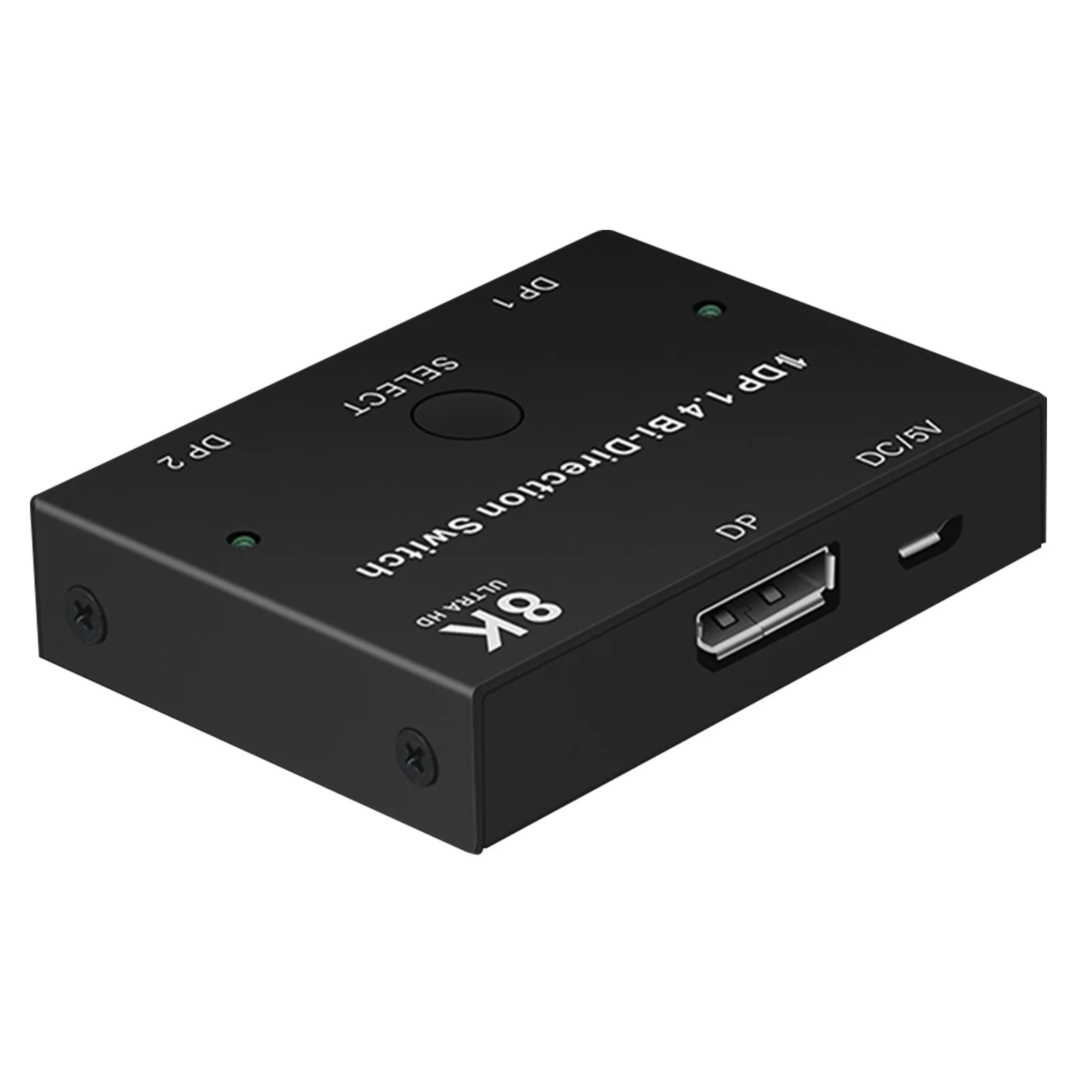 

Displayport 8K60Hz Manual DP 1.4 Displays Plug And Play 2 Ports Ultra HD 1X2 Or 2x1 Bi-Direction Switch HDCP Splitter Converter