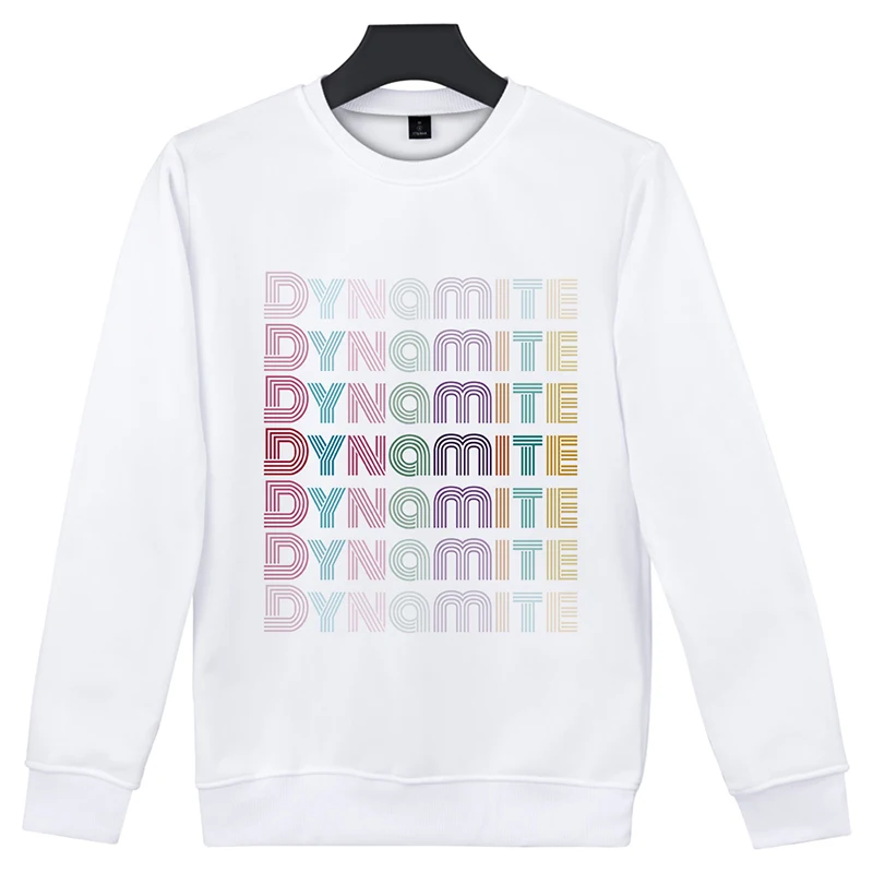 

New Ablum Dynamite K Pop KPop Dynamite 3D Sweatshirts Men/Women Harajuku Streetwear HipHop 3D Hoody Female Kawaii K-pop Clothes