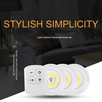 dimmable led under cabinet light with remote control battery wireless cob led closets lights for wardrobe bathroom lighting
