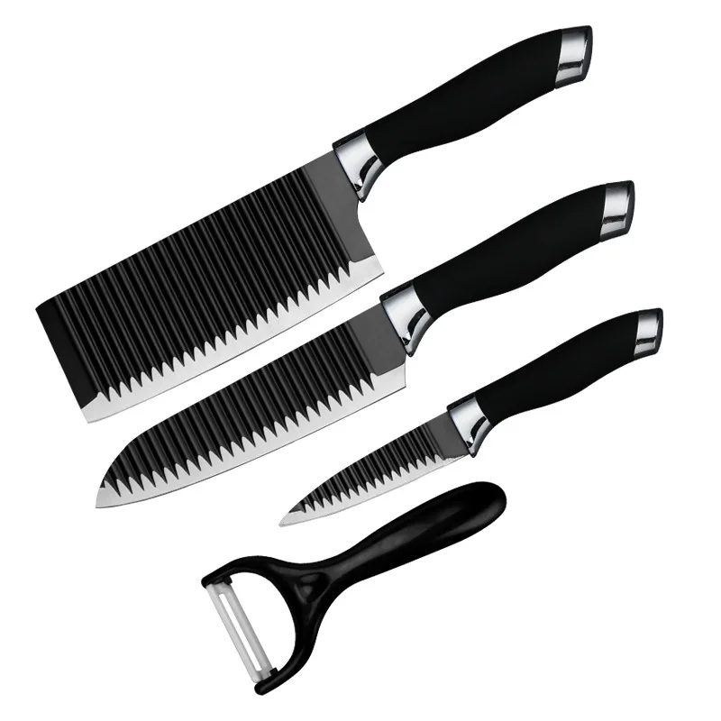 

4-piece kitchen knife set of high-carbon anti-rust stainless steel kitchen knife fruit knife paring knife cooking tool gift box