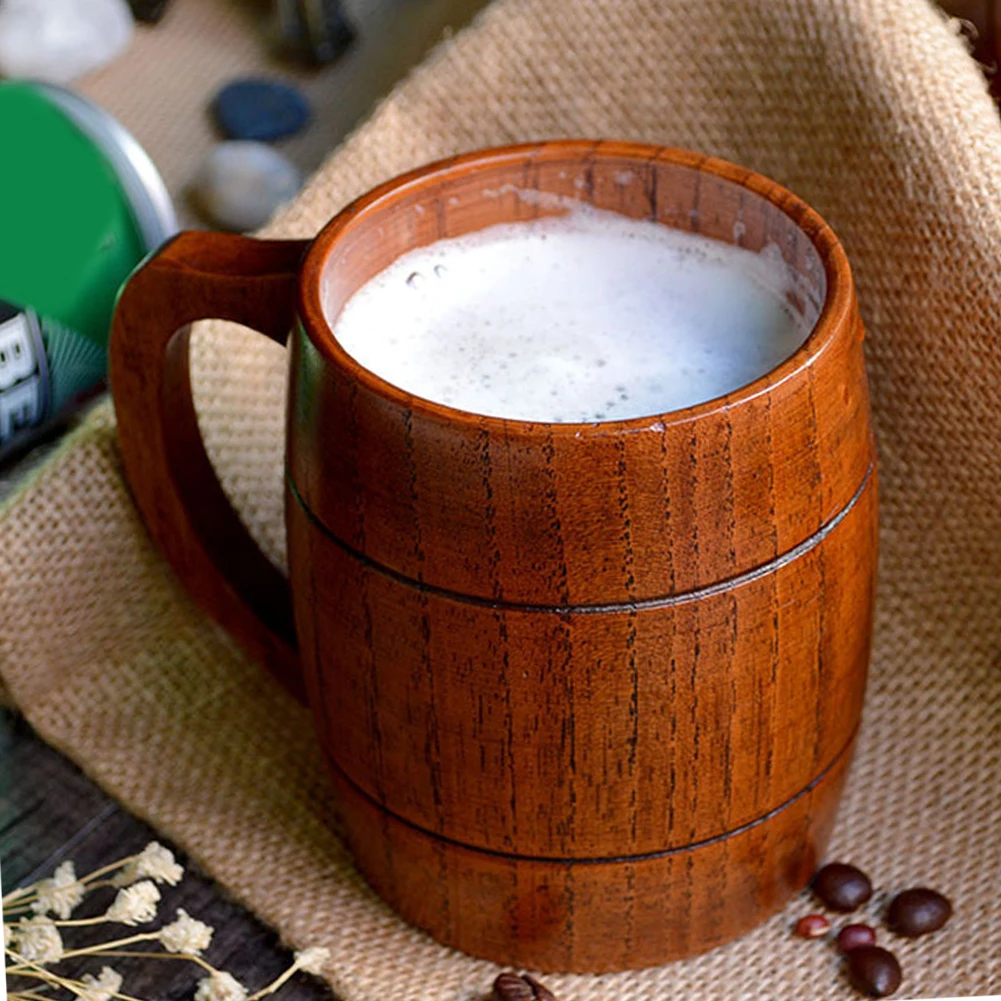 Винтажная дорожная простая портативная деревянная кружка для дома и офиса