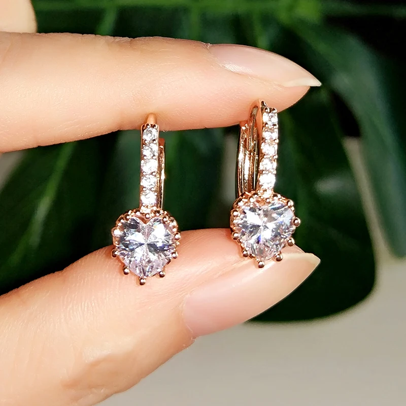 UILZ фирменный дизайн роскошные серьги с фианитом ААА оливковые ветки ювелирные