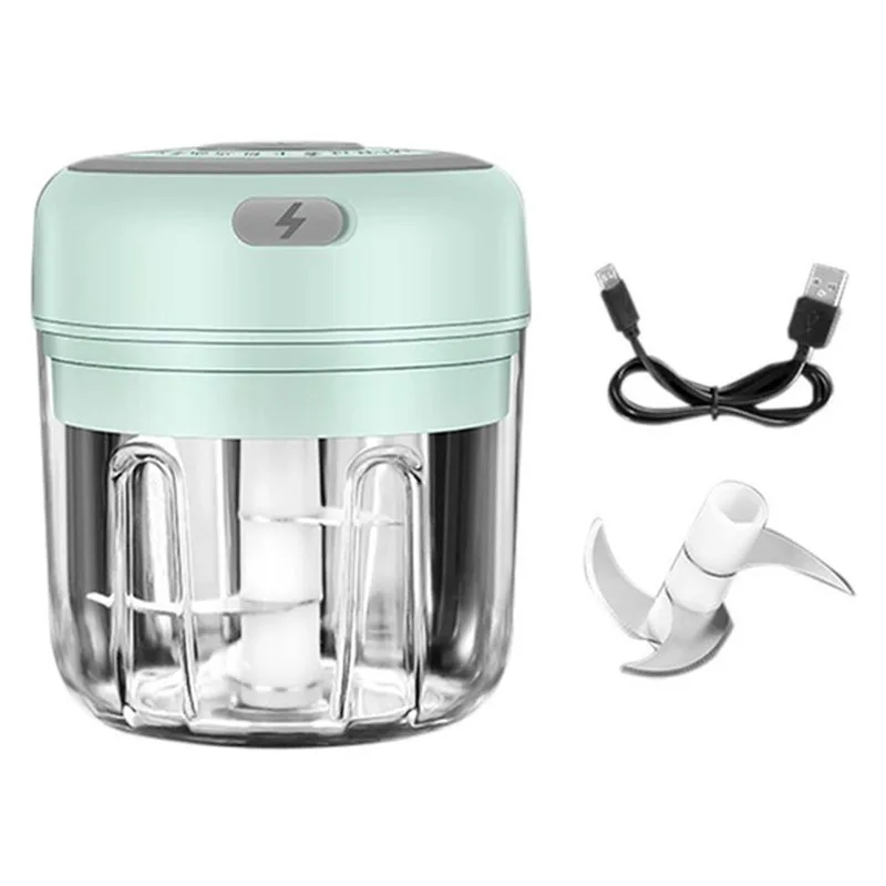 

100/250ml Mini USB Wireless Electric Garlic Masher Sturdy Press Mincer Vegetable Chili Meat Grinder Food Chopper Kitchen Tools