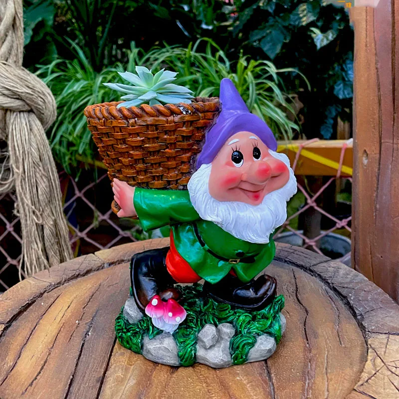 

Креативный каучуковый карликовый цветочный горшок, Художественная Скульптура, орнамент для уличного двора, суккулента, горшок бонсай, аксе...