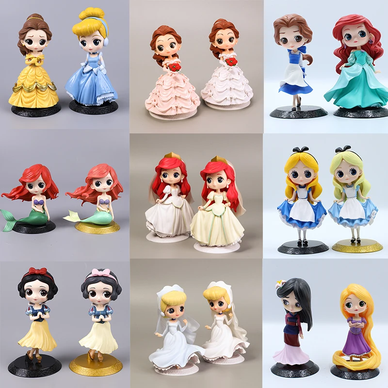 Фея Принцесса Fgure большой глаз кукла милая версия Белоснежка Мулан Русалка