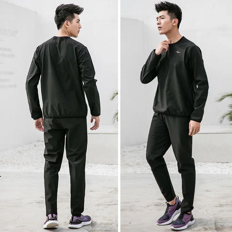 Для мужчин сауна костюм Вес потери тренажерный зал Фитнес упражнения свитшот для