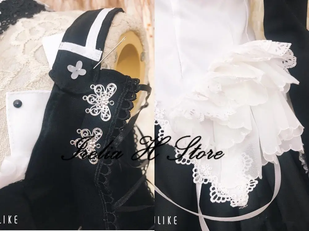 Потрясающий костюм для косплея коготь Лейн потрясающий горничной женское платье