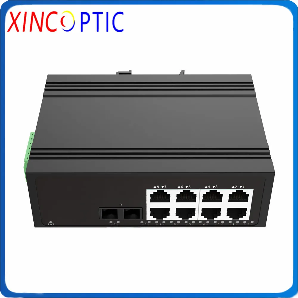 1SFP 1000M + 8RJ45 10/100M за исключением SFP промышленный 9 порт 10/100BASE T неуправляемый Ethernet