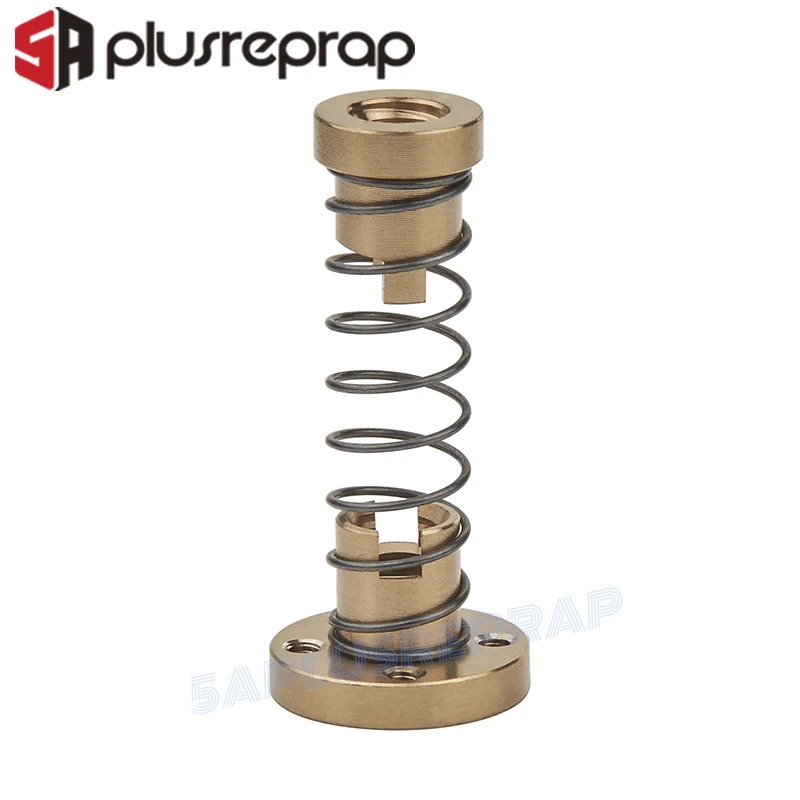 Противоударная пружинная гайка T8 с резьбой M3 устраняющая зазор для 8 мм Acme