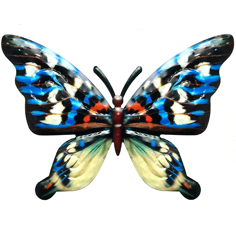 

Newly Metal Butterfly Wall Art Decor Beautiful Vintage Sculptures Ornament for Home Patio Garden