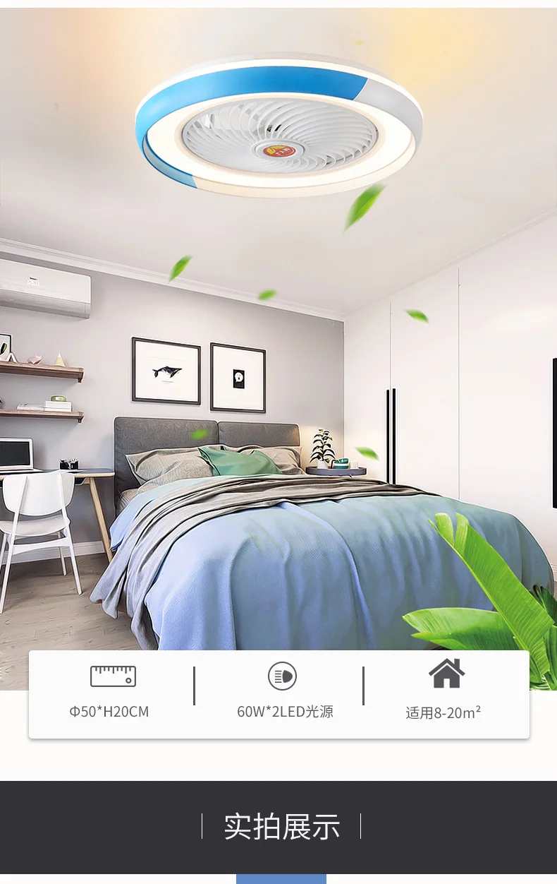 Günstig Licht Fan Lampe Mit Fernbedienung Handy Wi-fi Indoor Hause Dekoration Smart Decke Fan Mit Moderne Licht