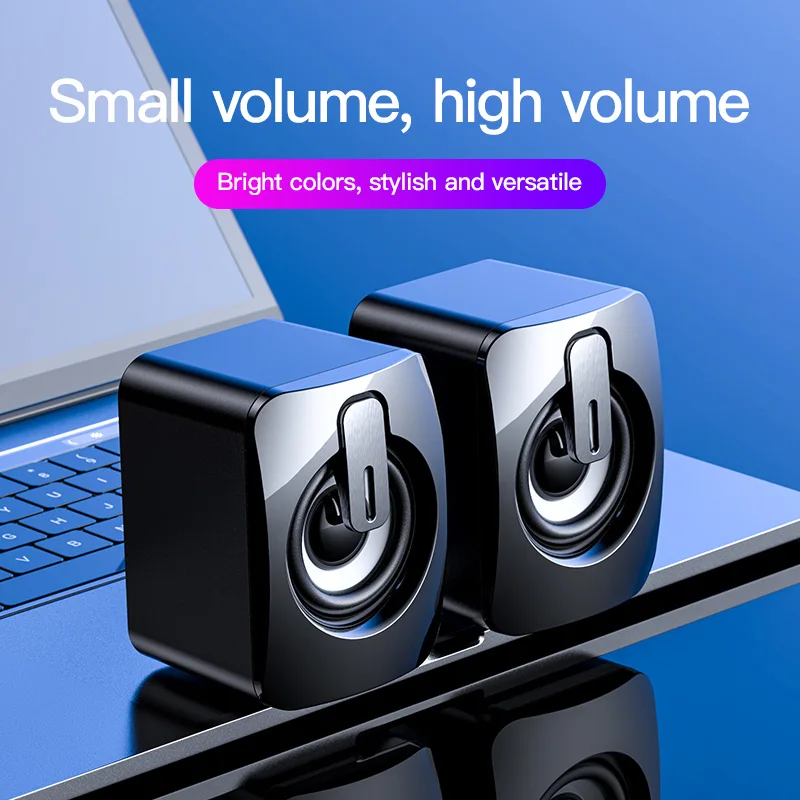 

Mini Computer Speaker USB Wired Speakers 4D Stereo Sound Surround Loudspeaker For PC Laptop Notebook Not bluetooth Loudspeakers
