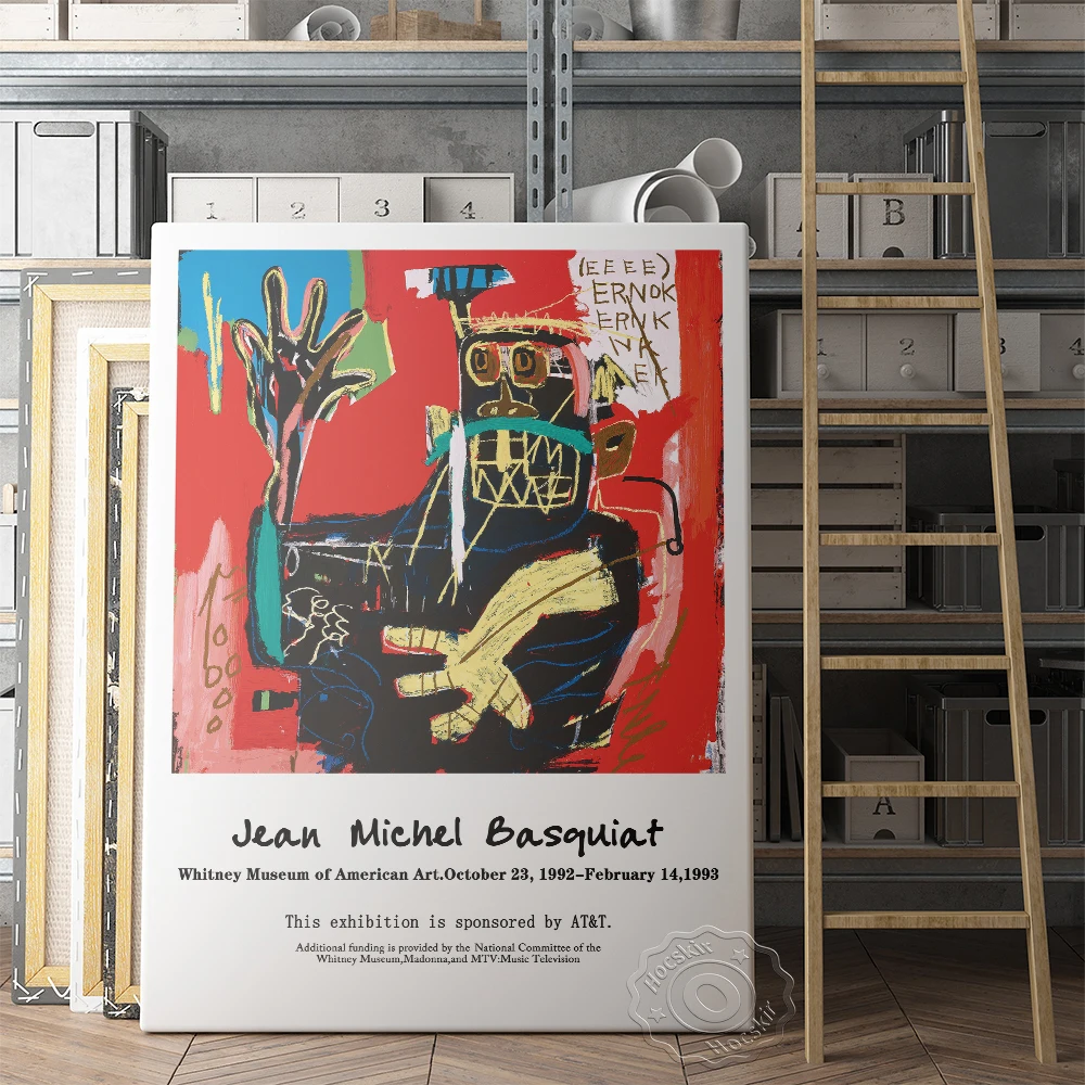 

Jean-Michel Basquiat Poster, Basquiat La Hara Untitled Canvas Prints, Expressionism Wall Art, Abstract Graffiti-Art Wall Picture