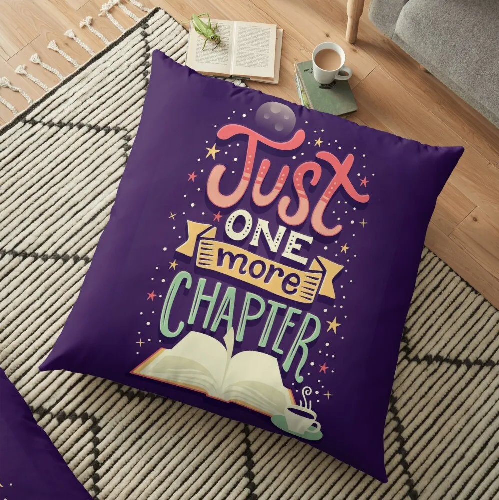 

Just One more chapter book printed Geometric Sofa Decorative Cushion Cover Pillow Pillowcase Throw Pillow Home Decor Pillowcover