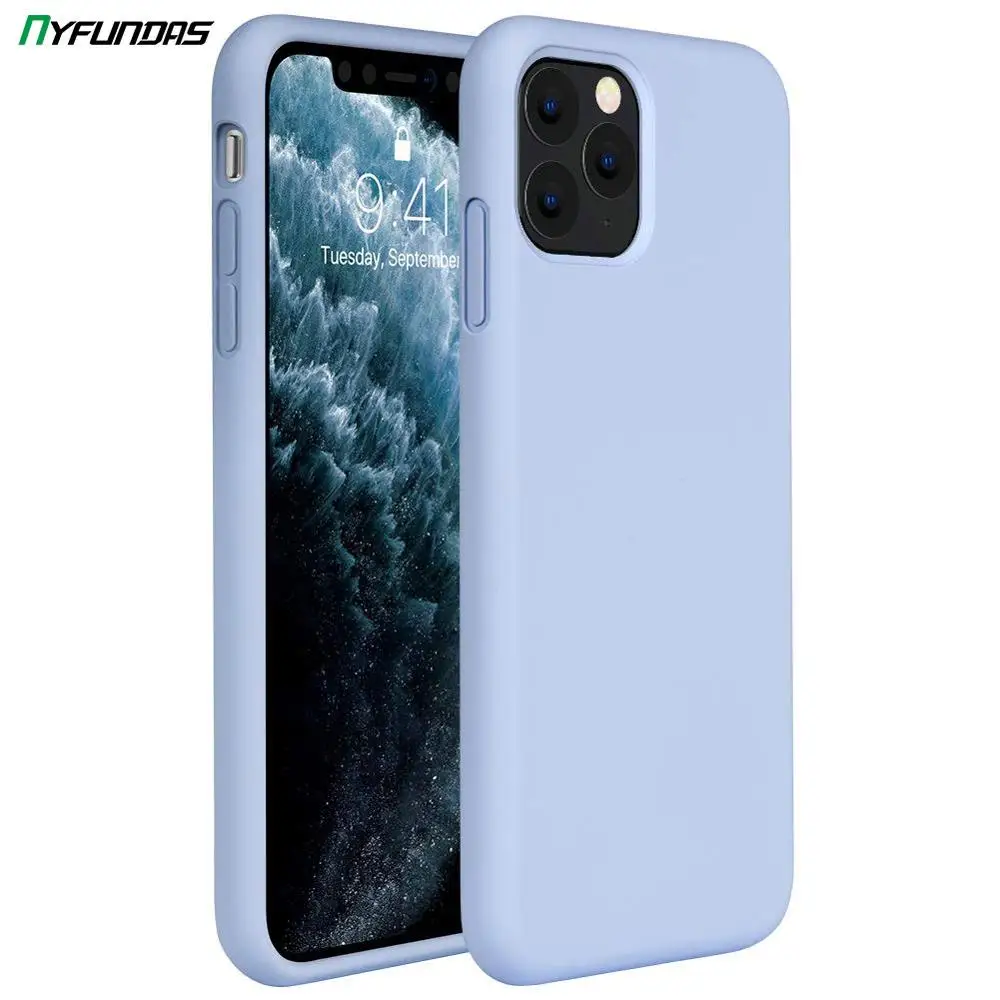 Силиконовый чехол для Apple iPhone 11 Pro Max X XR XS 8 Plus 7 6 6S SE 2 2020 SE2 iPhone11 телефона фиолетовый