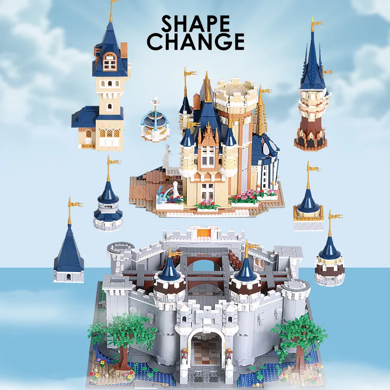 DHL новая форма король бренд Золушка Принцесса замок город набор строительный