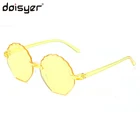 Модные детские солнцезащитные очки DOISYER в круглой оправе с логотипом на заказ яркие детские солнцезащитные очки