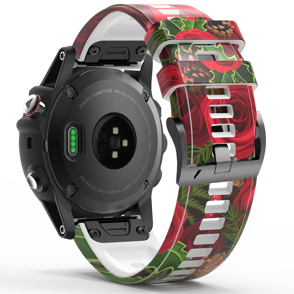 Ремешок силиконовый для смарт-часов Garmin Fenix 6 6X Pro 5X 5Plus 3HR 935 | Электроника