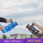 Детский пузырьковый пистолет Gatling, игрушка для ванны, свадебные принадлежности, Электрический звуковой светильник вой автоматический пузырьковый аппарат, уличная игрушка