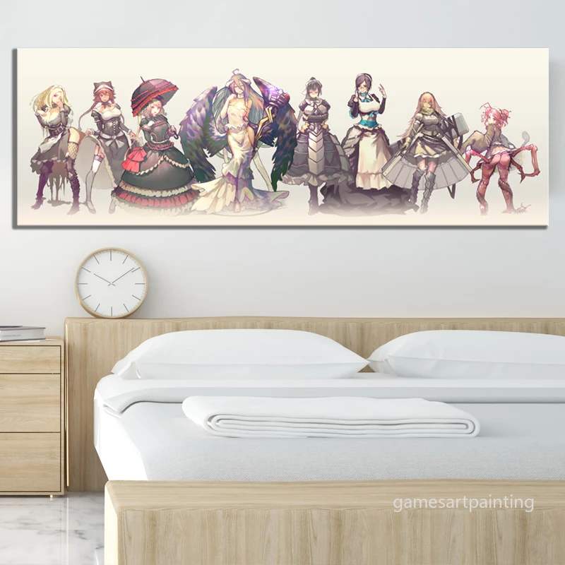 

Постер горничной OVERLORD Lineups, HD настенная Картина на холсте, Настенный декор для детской спальни