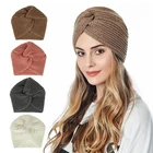 Зимняя шапка, сохраняющая тепло шапка с ушами, шерстяная шапка-бомбер с перекрестным плетением, отличное качество для женщин