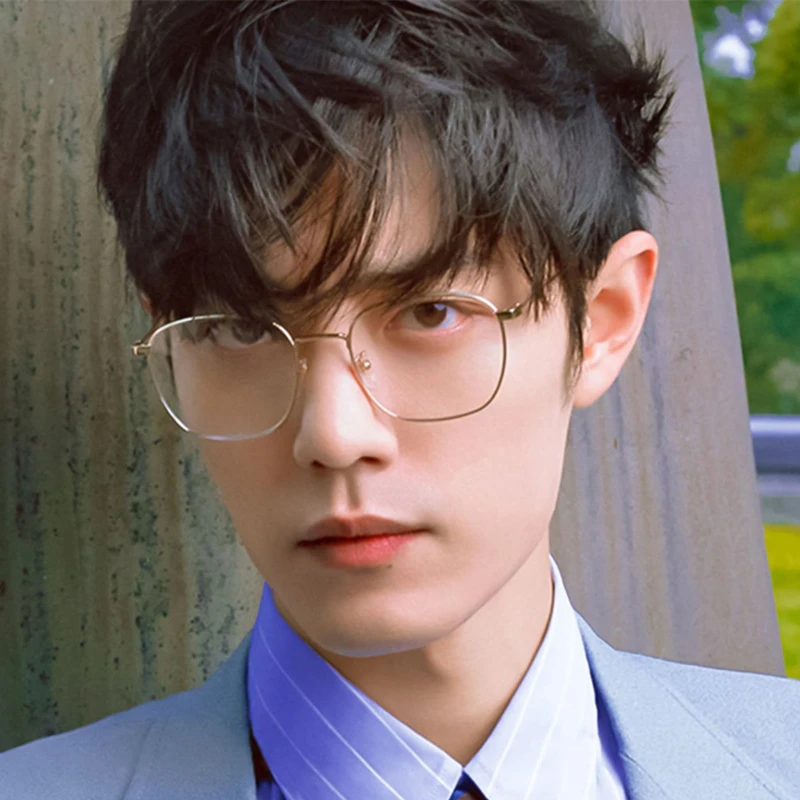 

Brand Design Alloy Rectangle Glasses Frame Men Big Square Prescription Eyeglasses Women Myopia Optical Eyewear Oculos De Grau