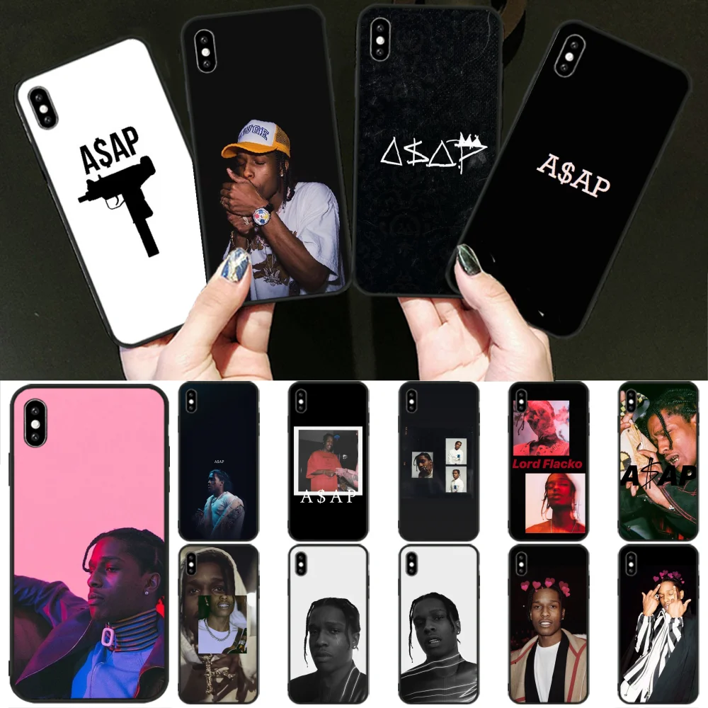 Чехол ByLoving ASAP Rocky Rapper черный мягкий чехол для телефона IPhone 11 Pro XS MAX 8 7 6 6S Plus X 5 5S SE