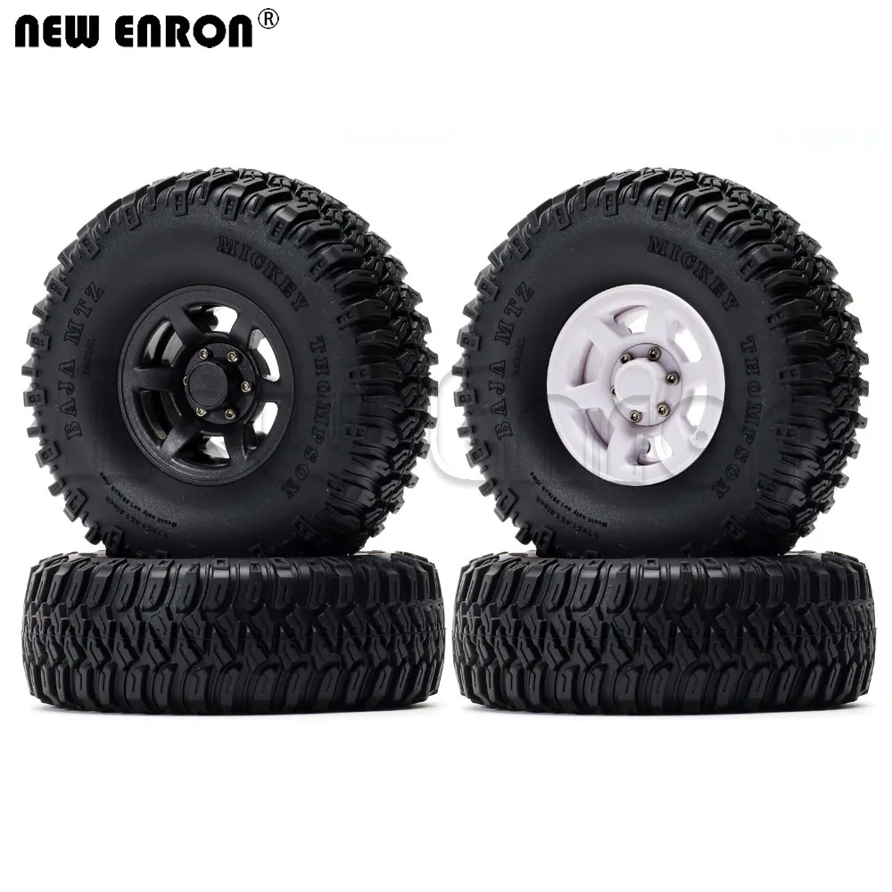 

NEW ENRON 1.55" Plastic Beadlock Wheel Hub Rims & 95MM Tires Tyre 4P For 1/10 RC Car D90 TF2 CC01 LC70 MST JIMNY Axial AXI90069