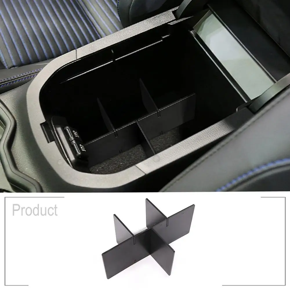 

Car Glove Box Interval Storage Console Tidying Box Black Central Storage Box For Toyota RAV4 2019 2020 XA50 RAV 4