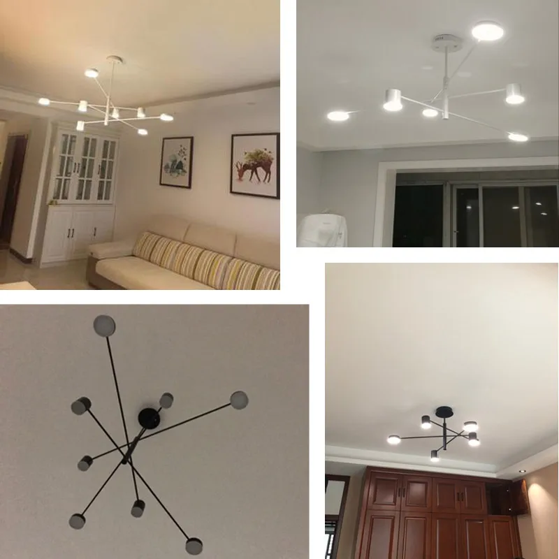 Современный светодиодный подвесной светильник в скандинавском стиле для